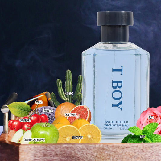 T Boy Spray Cologne Eau De Toilette For Men - 100ML/3.4 FL.OZ.