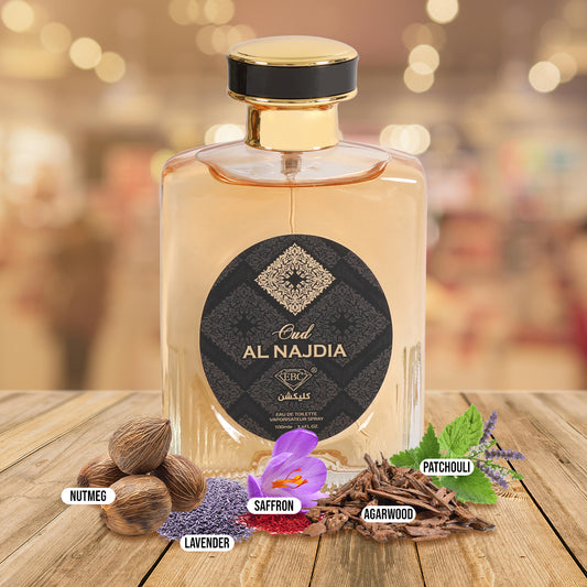 Oud Al Najdia Spray Cologne Eau De Toilette For Men - 100ML/3.4 FL.OZ./3PCS