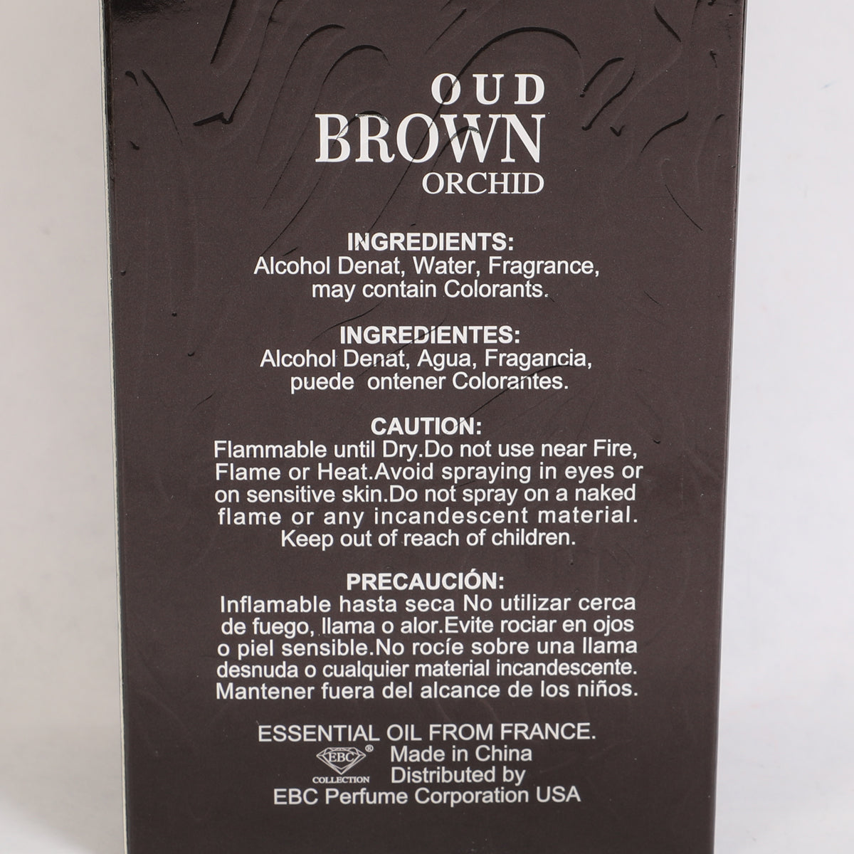 Oud Brown Orchid Spray Perfume Eau De Parfum For Men - 100ML/3.4FL.OZ.