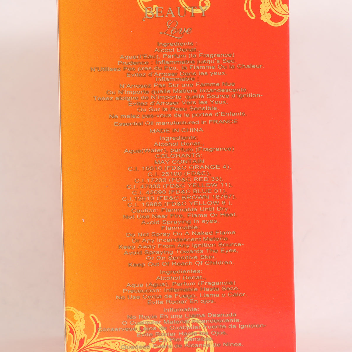 Beauty Love Spray Perfume Eau De Parfum For Women - 90ML/3.0FL.OZ.