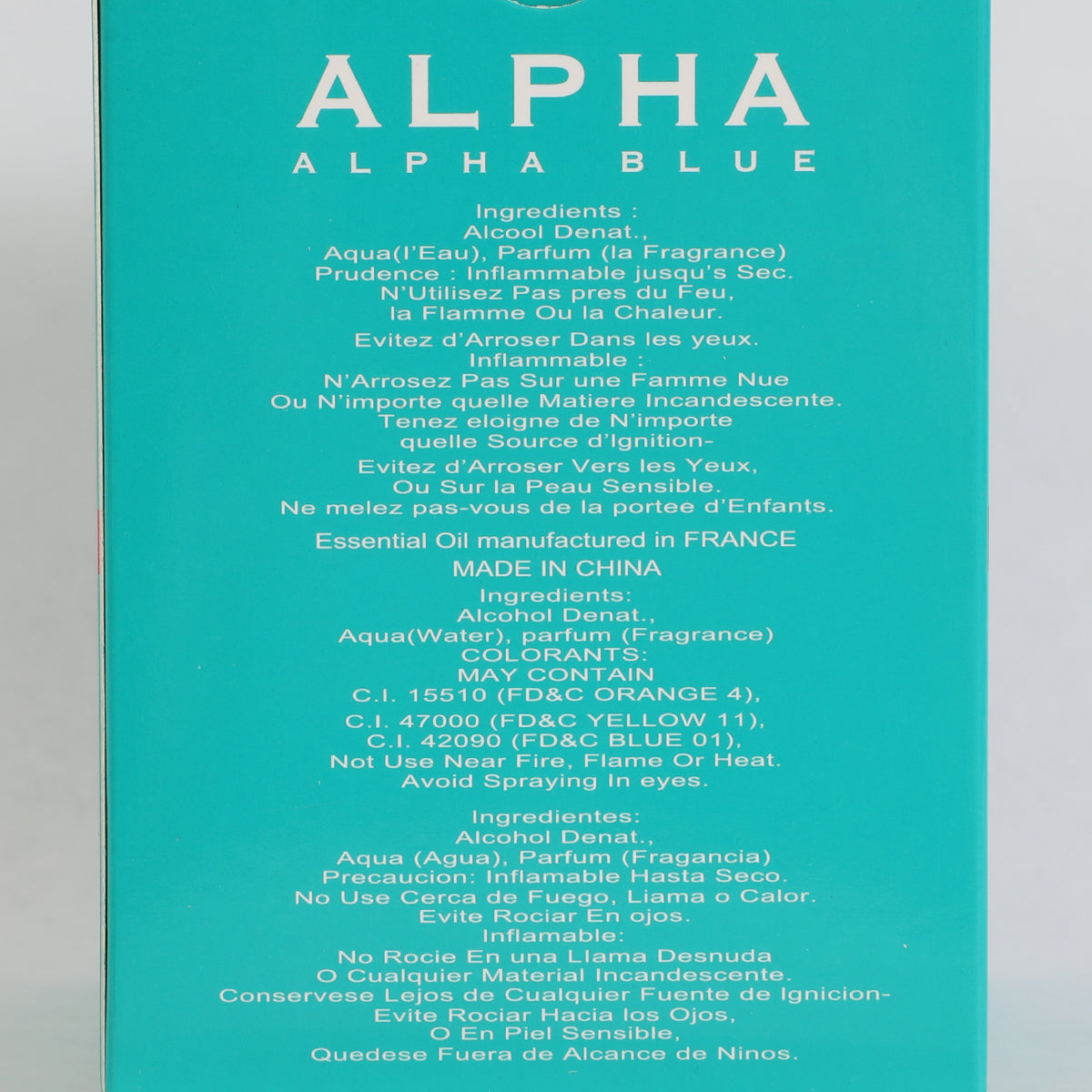 Alpha Blue Spray Perfume Eau De Parfum For Women - 100ML/3.4 FL.OZ.