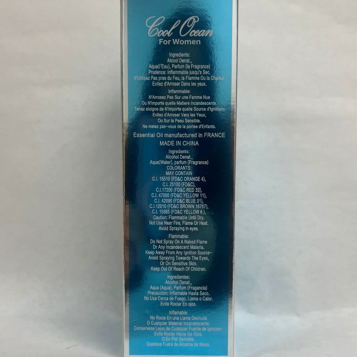 Cool Ocean For Spray Perfume Eau De Parfum For Women - 100ML/3.4FL.OZ.