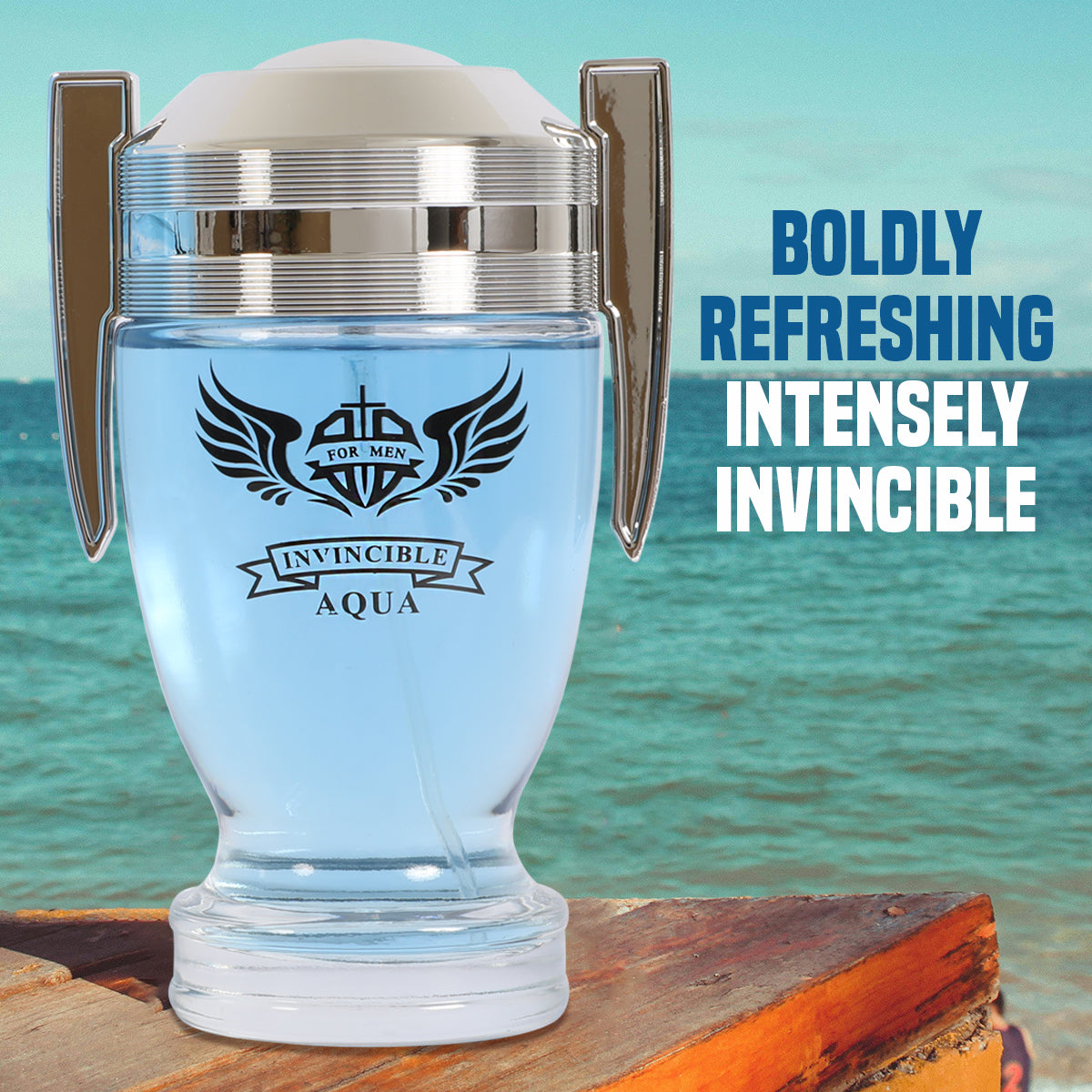 Invincible Aqua Spray Cologne Eau De Parfum For Men - 100ML/3.4 FL.OZ.