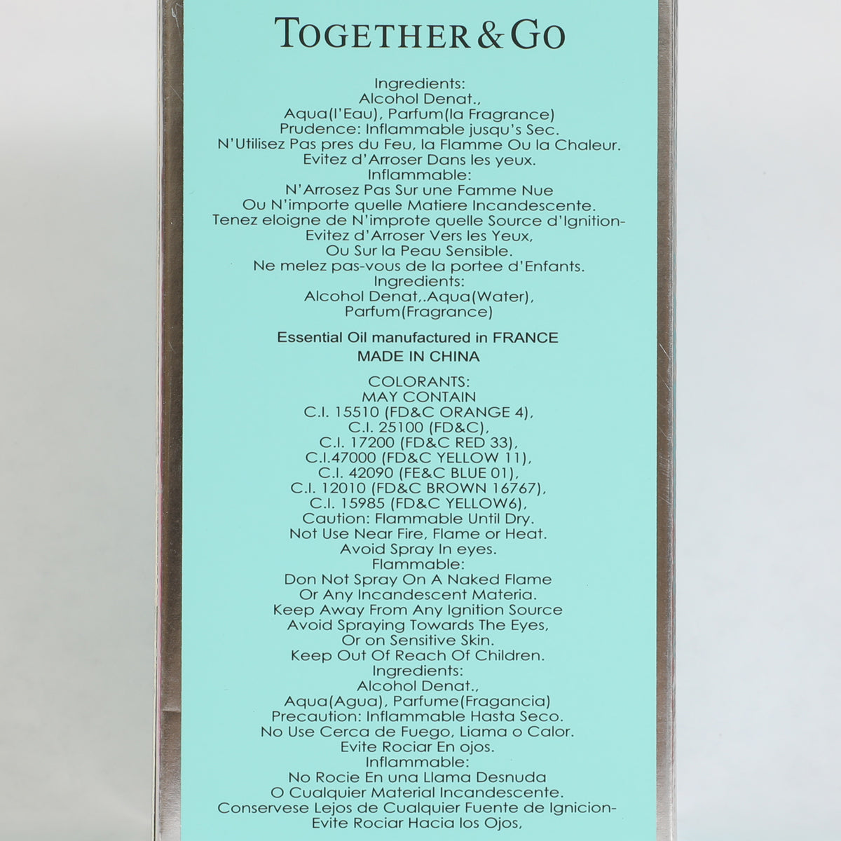 Together & Go Spray Perfume Eau De Parfum For Women - 75ML/2.5FL.OZ.