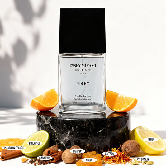 Essey Miyami Paris Night Spray Perfume Eau De Parfum For Men - 100ML/3.4FL.OZ.