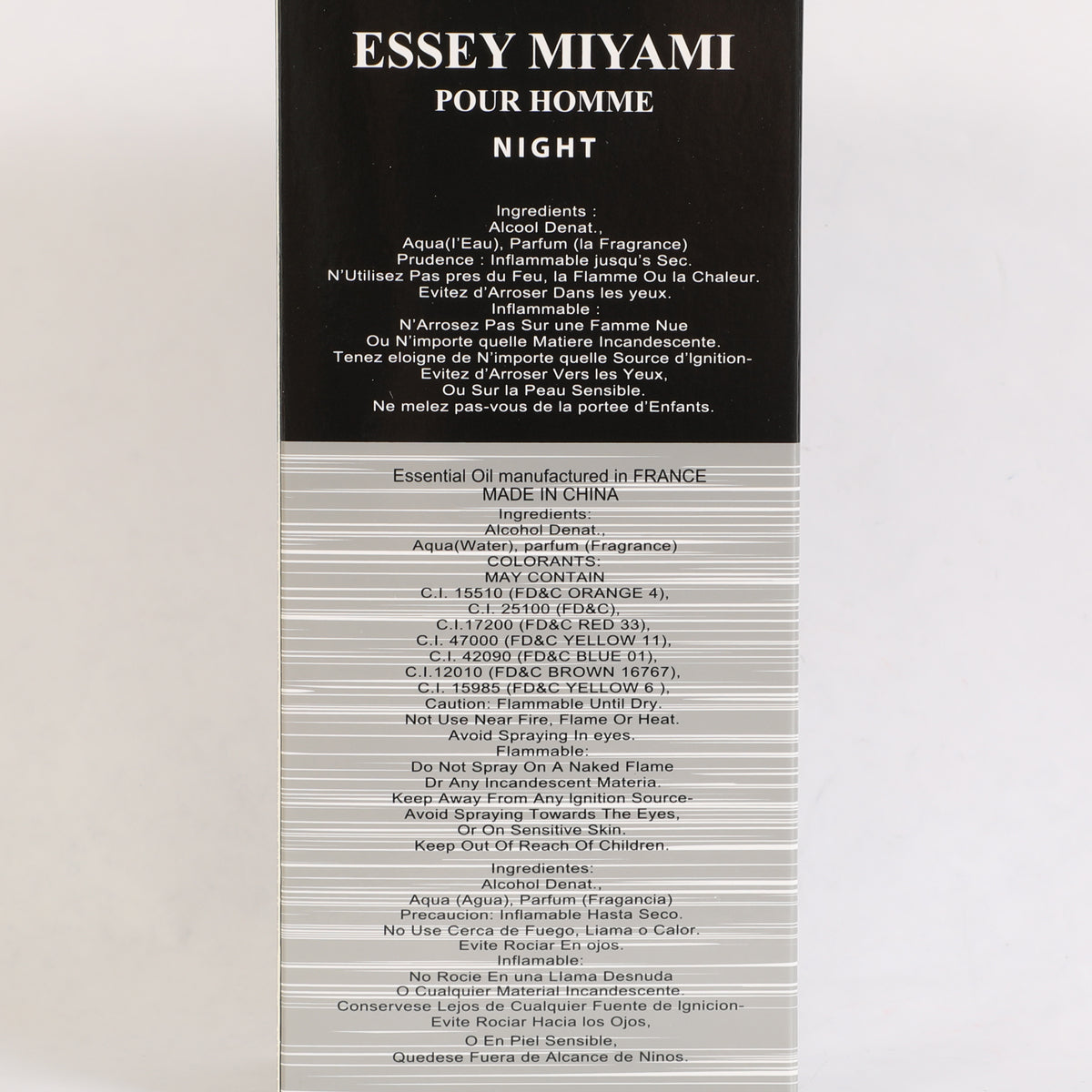 Essey Miyami Paris Night Spray Perfume Eau De Parfum For Men - 100ML/3.4FL.OZ.