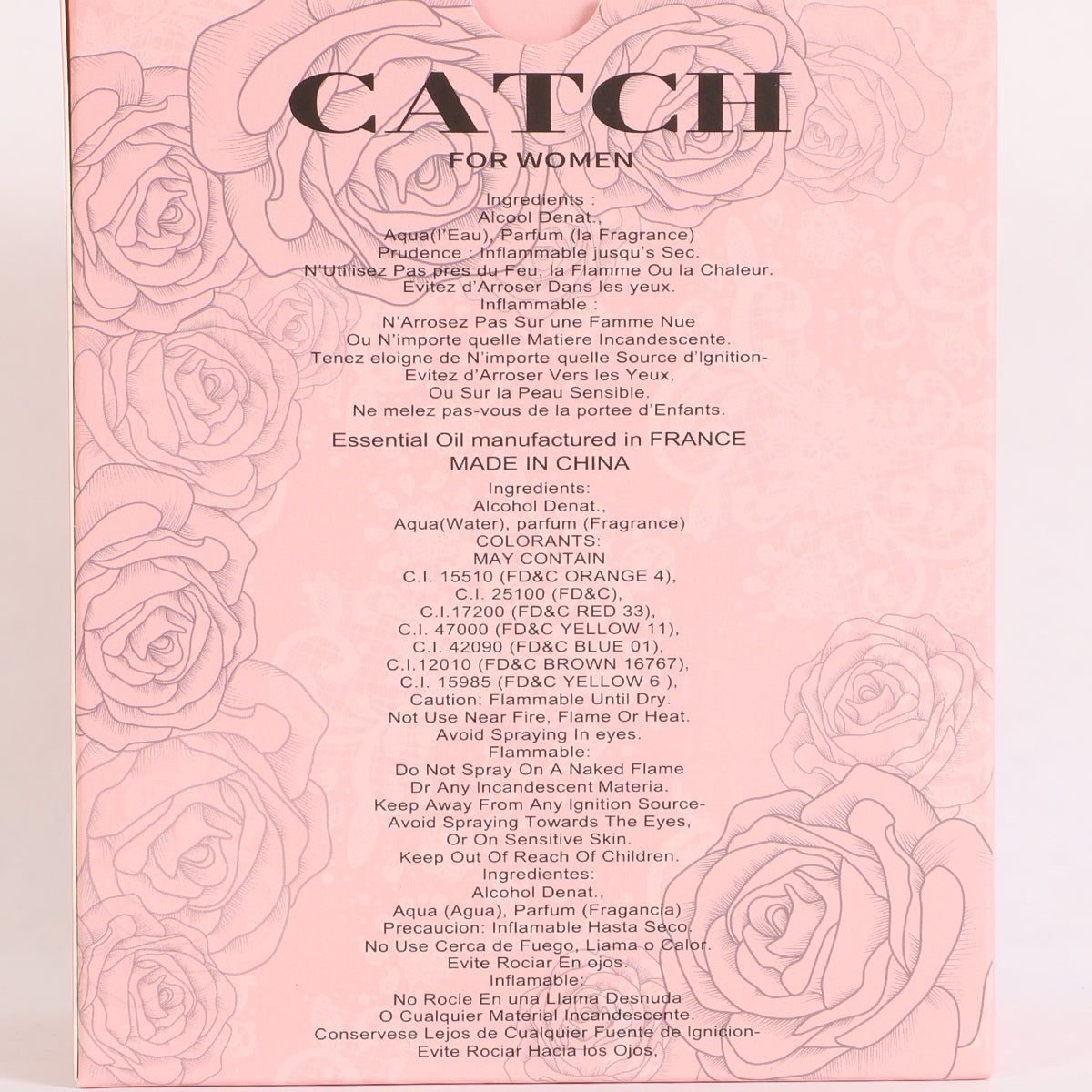 Catch Spray Perfume Eau De Parfum For Women - 100ML/3.4FL.OZ.