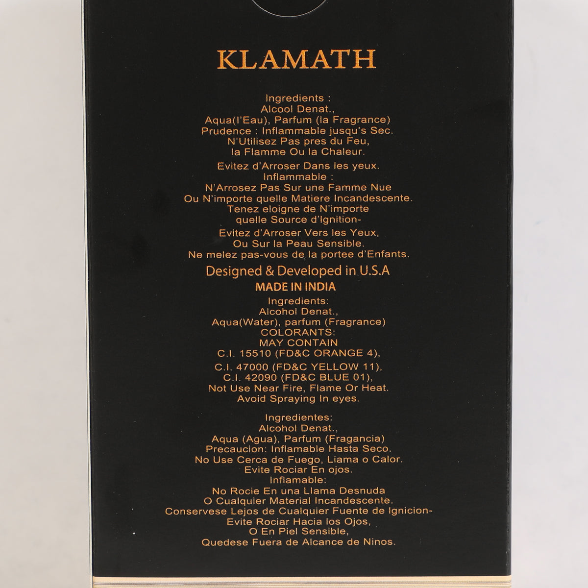 Klamath Spray Perfume Eau De Parfum For Men - 90ML/3.04FL.OZ.