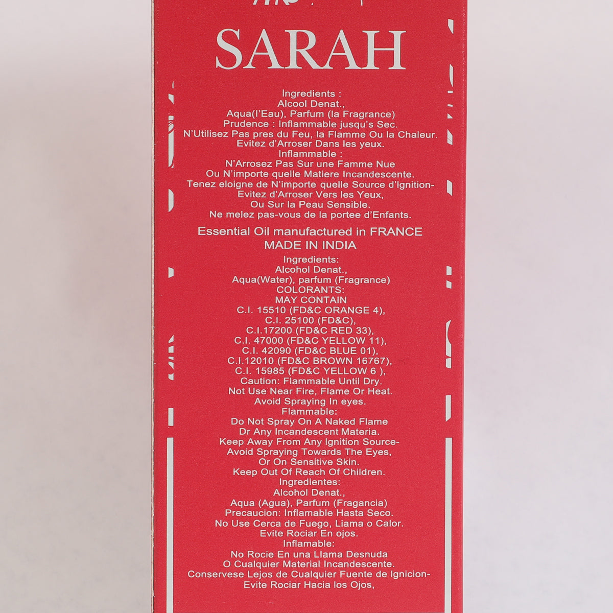 Sarah Candy Spray Perfume Eau De Parfum For Women - 100ML/3.4 FL.OZ./3PCS