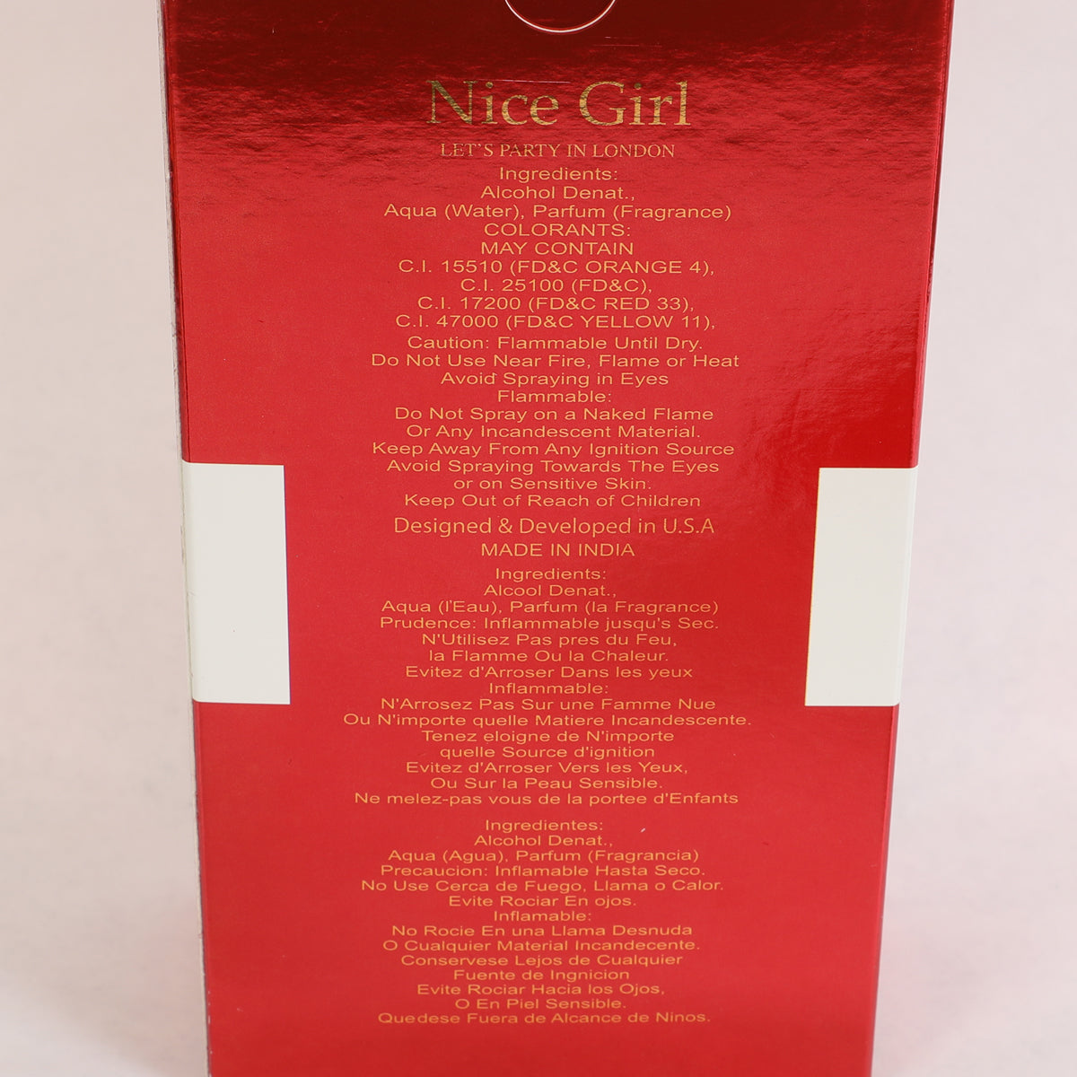 Nice Girl Lets Party In London Spray Perfume Eau De Parfum For Women - 80ML/2.7FL.OZ.