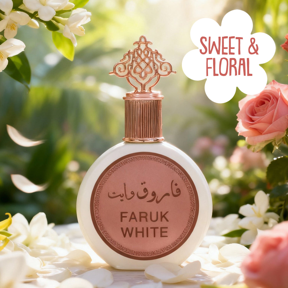 Faruk White Spray Perfume Eau De Parfum For Women - 100ML/3.4FL.OZ.