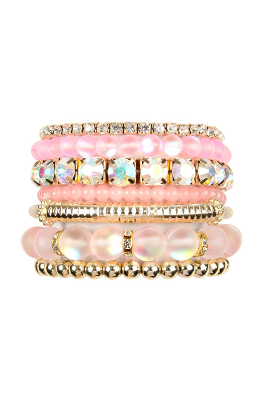 Mermaid Glass Stretch Bracelet Set
