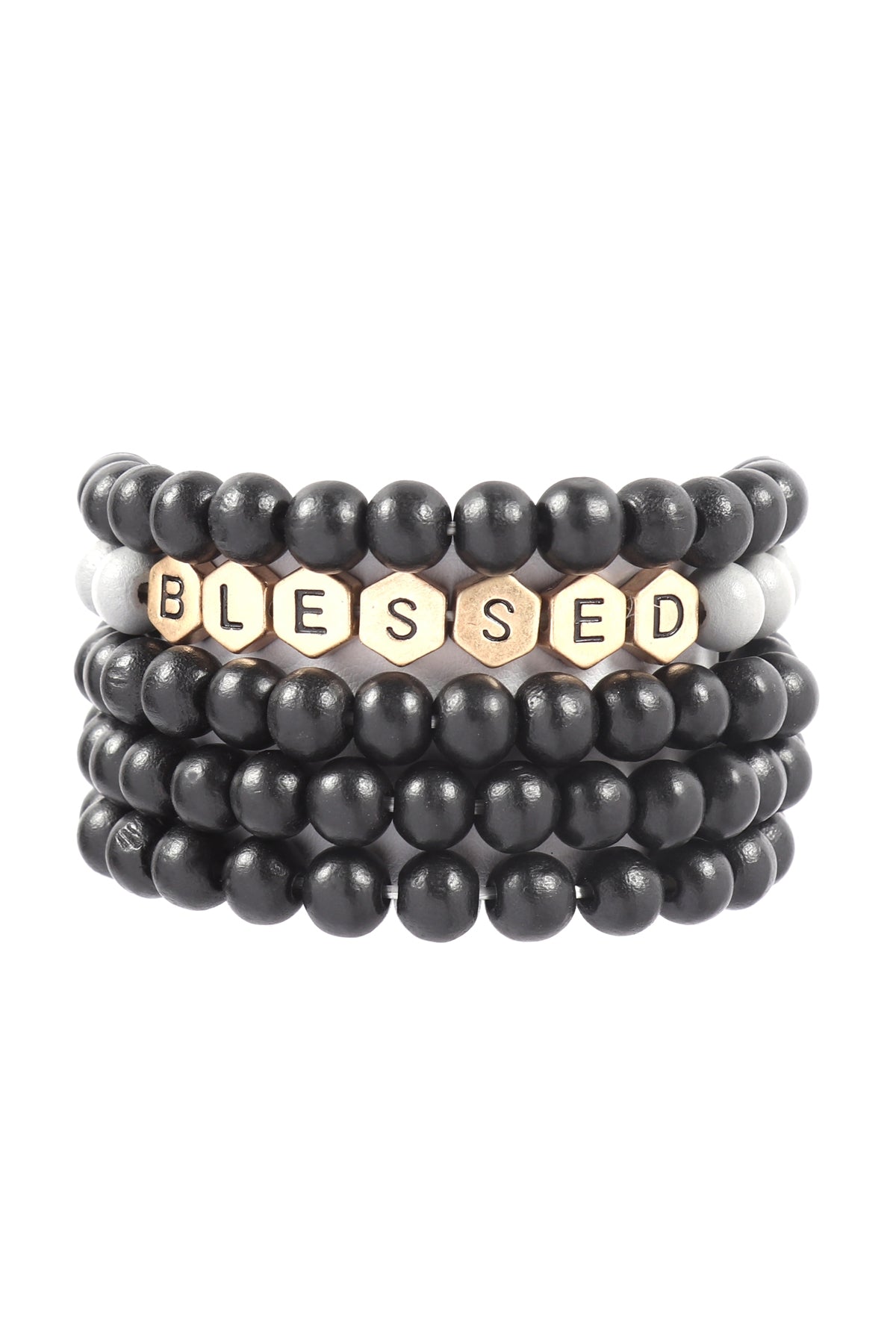 Blessed Charm Multiline Beaded Bracelet