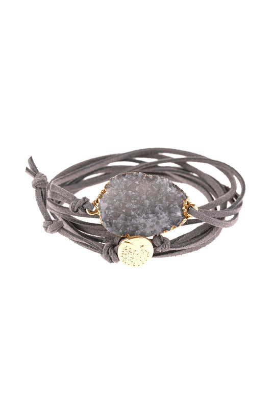 Druzy Charm Bracelet