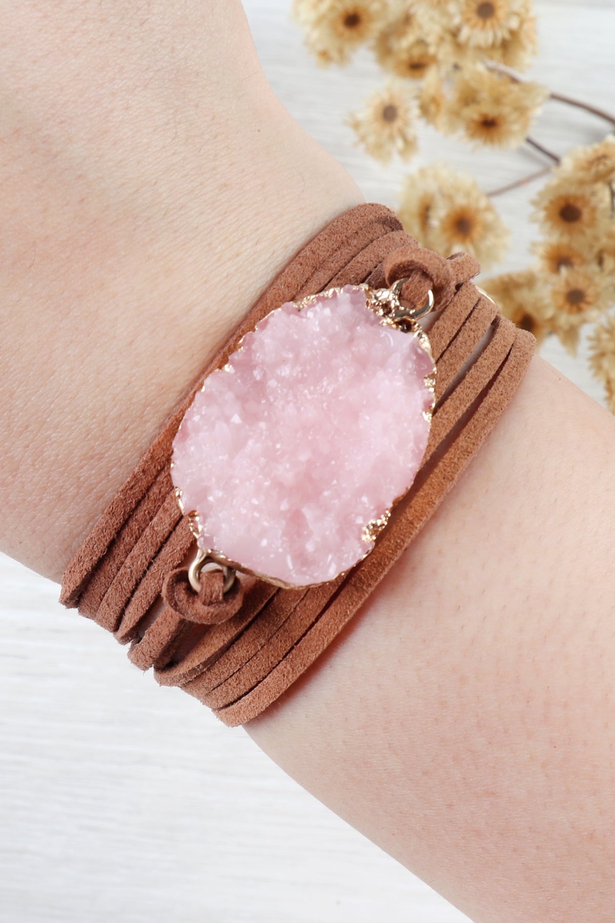 Druzy Charm Bracelet