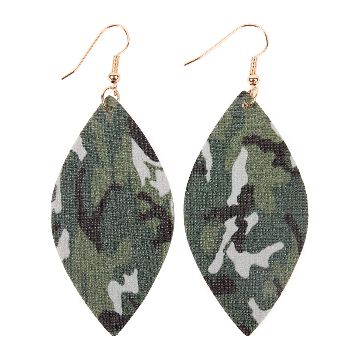 Camouflage Mar2uise Leather Earrings