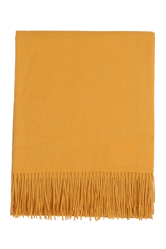 Cashmere Fringe Wrap Long Scarf