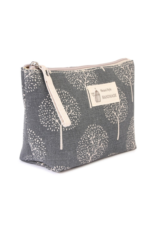 Tree Printed Cosmetic Bag