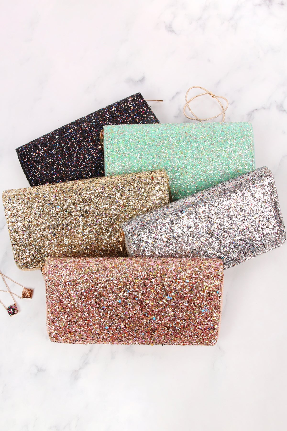 Glitters Zipper Wallet