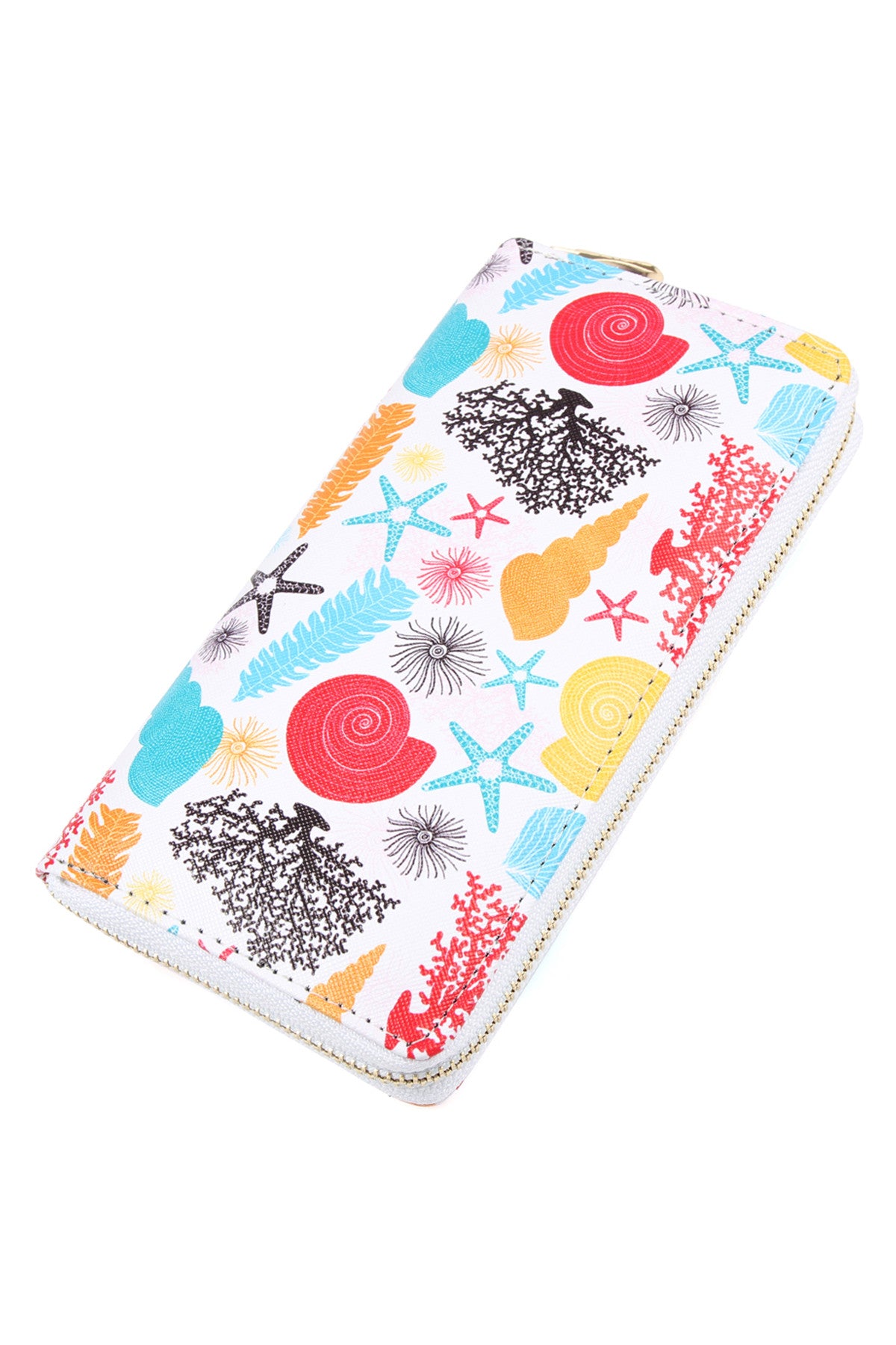 Sea Creatures Printed Zipper Wallet /6PCS