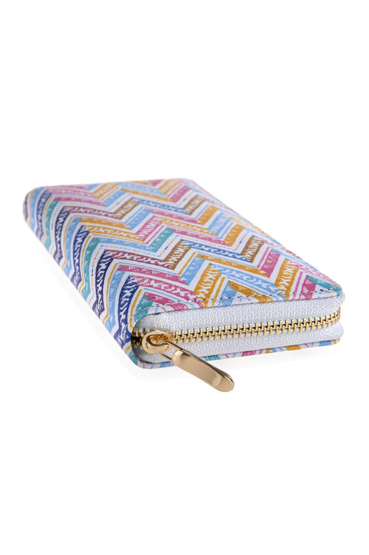 Style 1 Chevron Printed Zipper Wallet