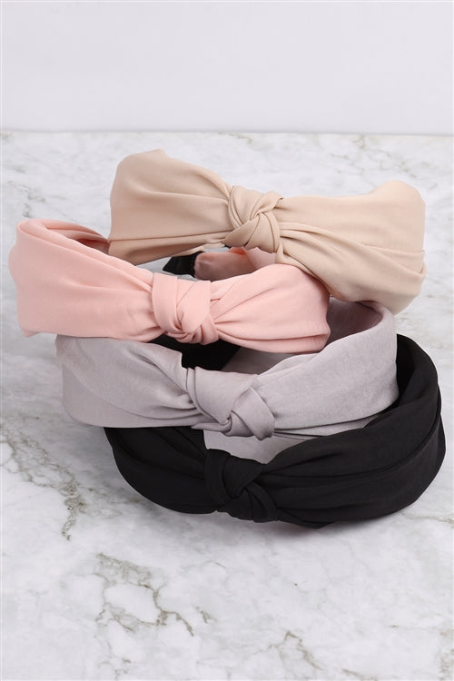 Knotted Fabric Coated Headband / 1PC