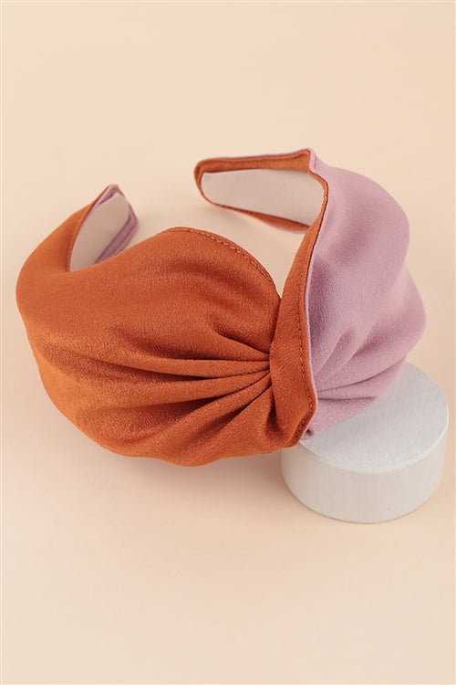 Two Tone Twisted Fabric Headband Hair Accessories / 1PC