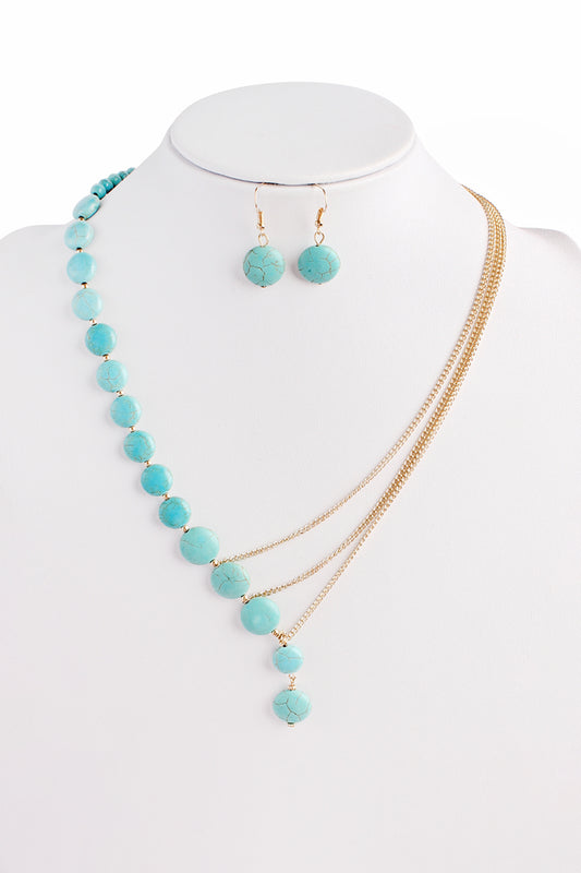 Split Necklace and Earring Set
