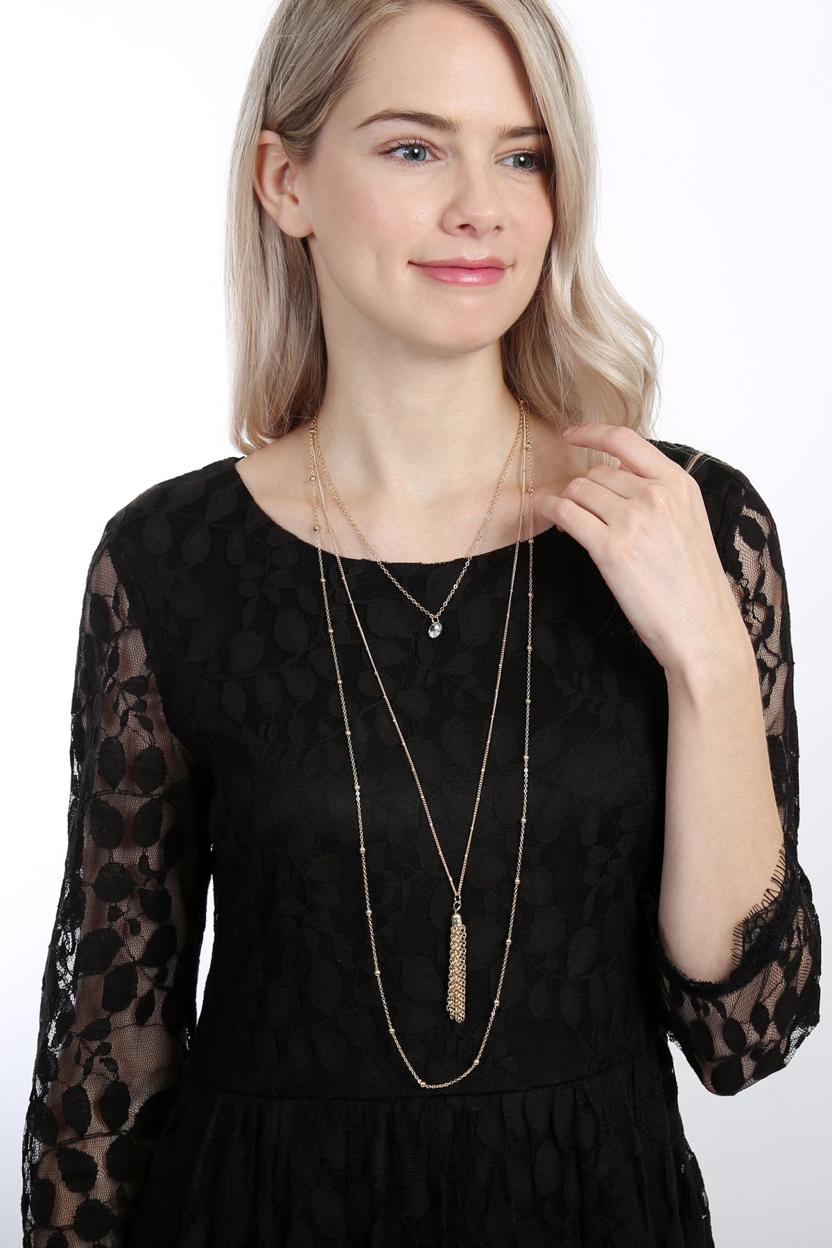 Pendant Tassel Layer Necklace