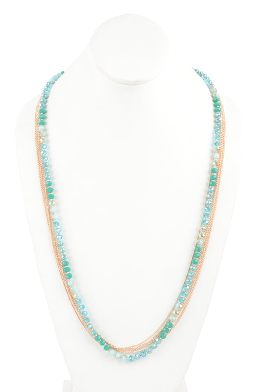 Multi Chain With Rondelle Beads