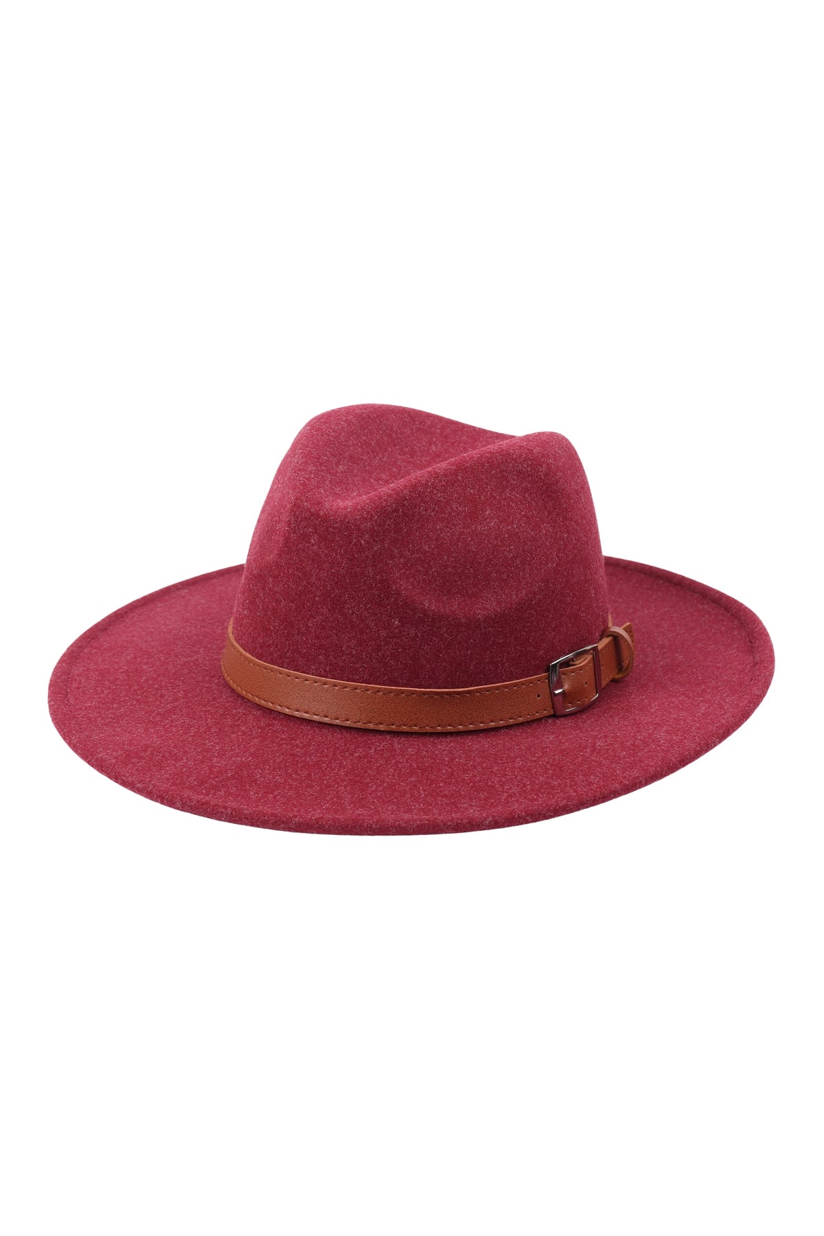 Brim Fashion Hat With Adjustable Buckle
