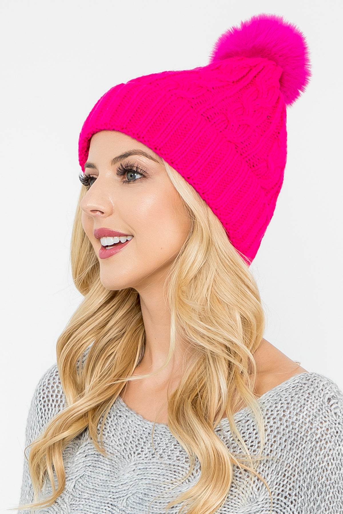 Chain Rib Knit Pattern Beanie