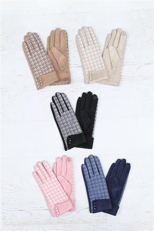 Smart Touch Gloves With Button