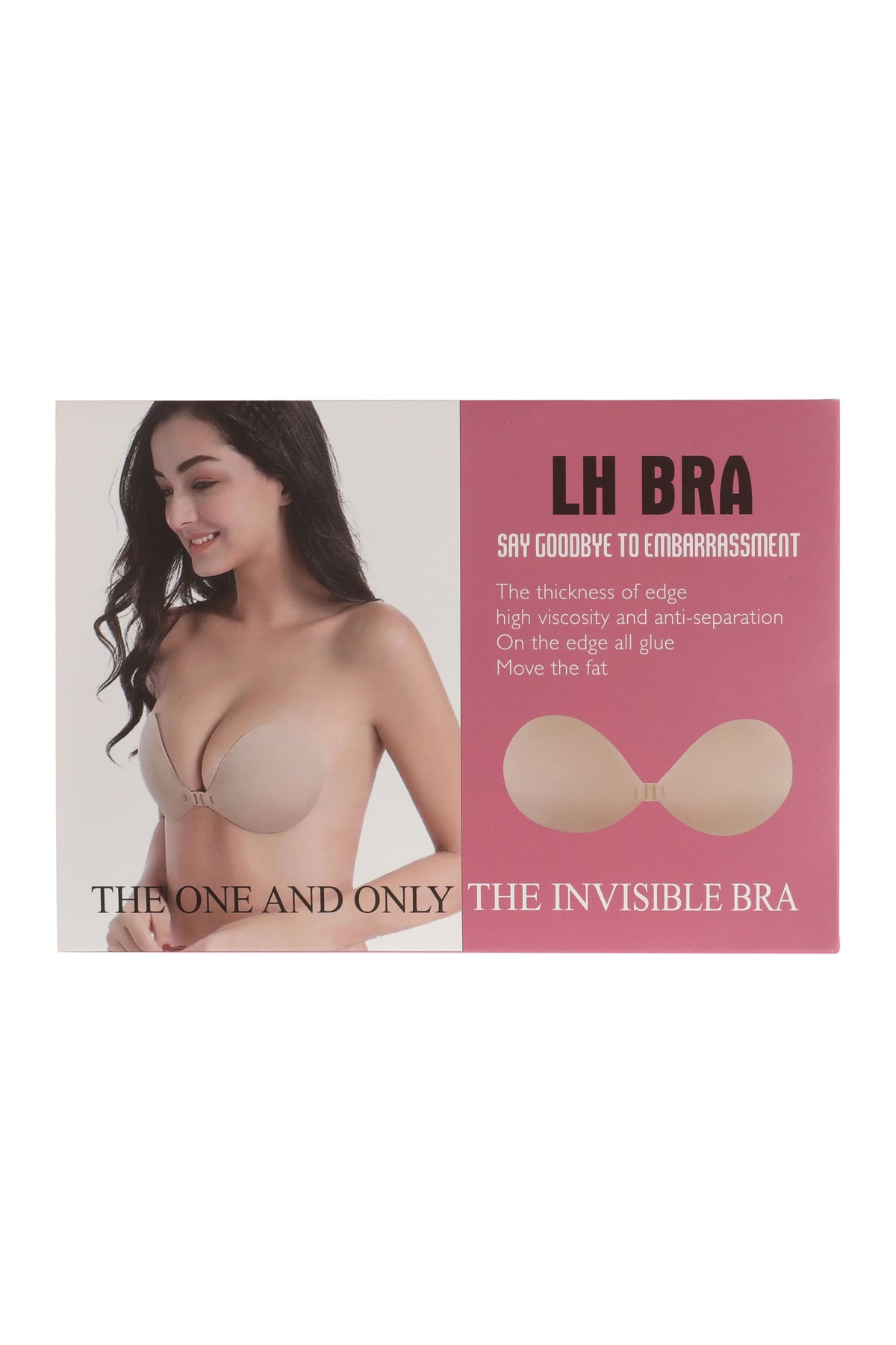 Lh Bra Invinsible Adhesive Strapless Nubra W/ Nipple Tape