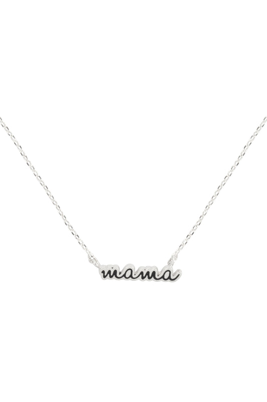 "MAMA" Script Necklace