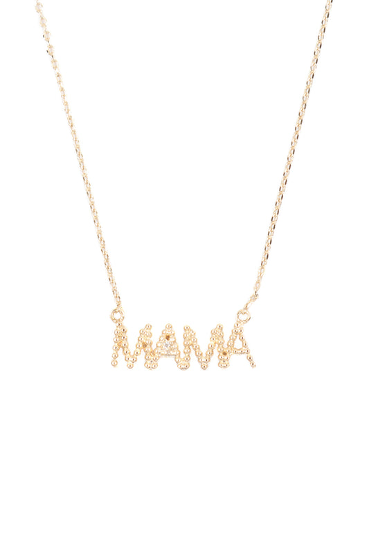 Ball Texture "Mama" Necklace