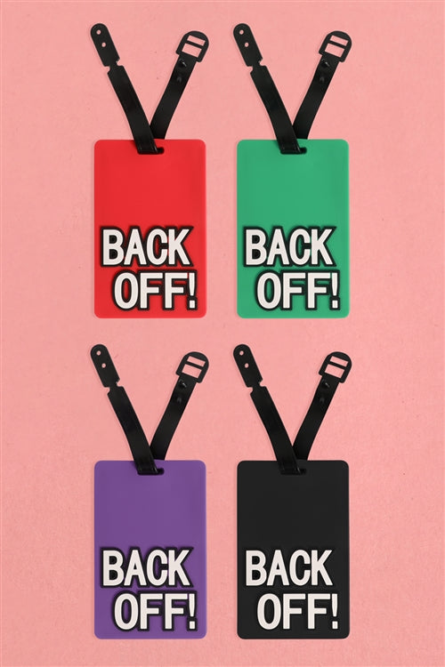 Back Off! Luggage Tag