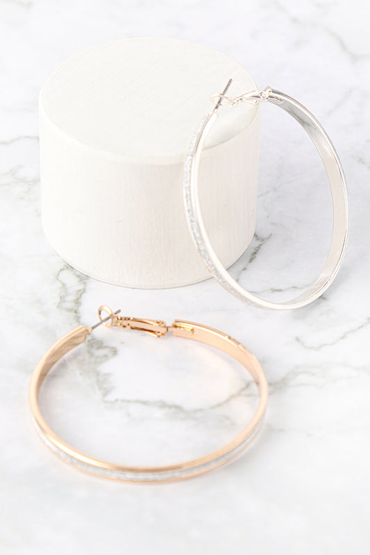 Sand Sticker Hoop Earrings