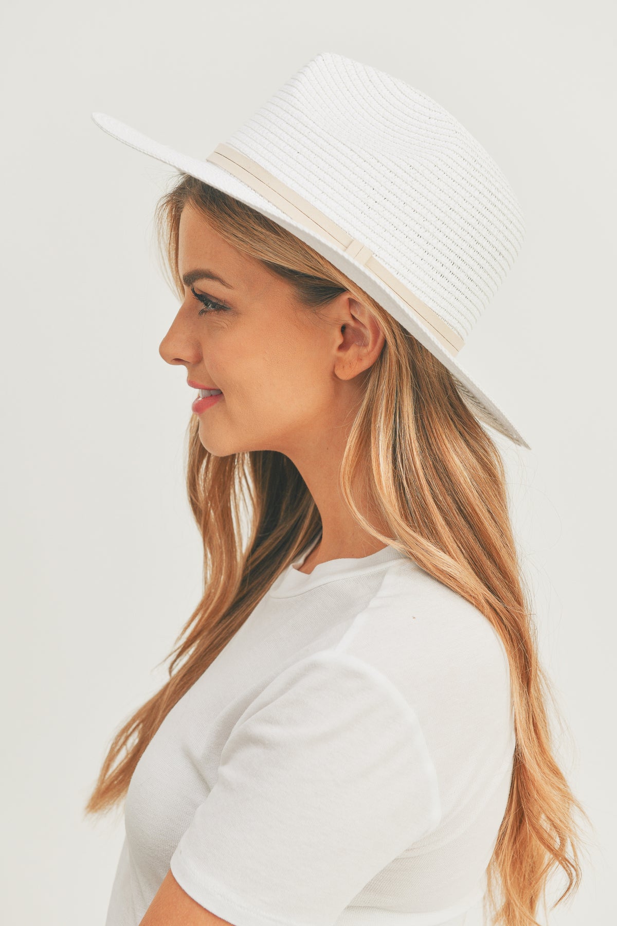Sequin Letter Nauti Panama Hat