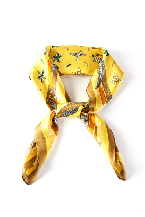 Feather And Belt Print Bandana