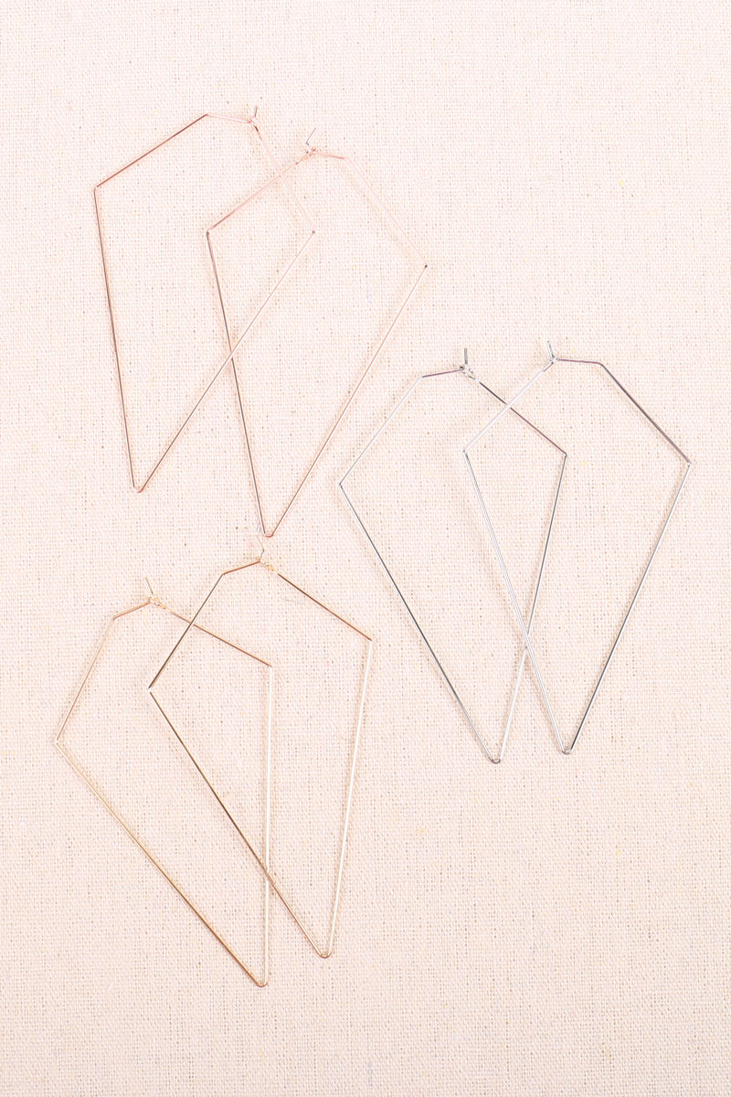 Diamond Shape Wired Earrings