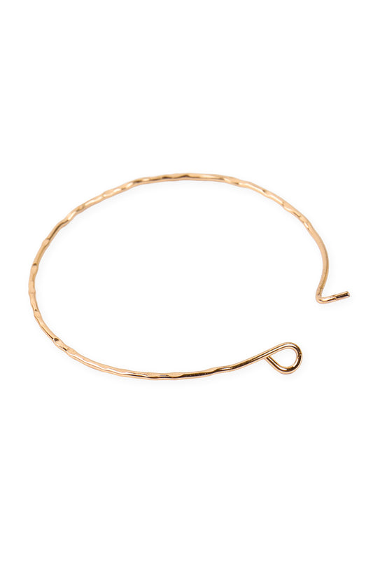 3 Pairs On A Card Hammered Hoop Earrings Set