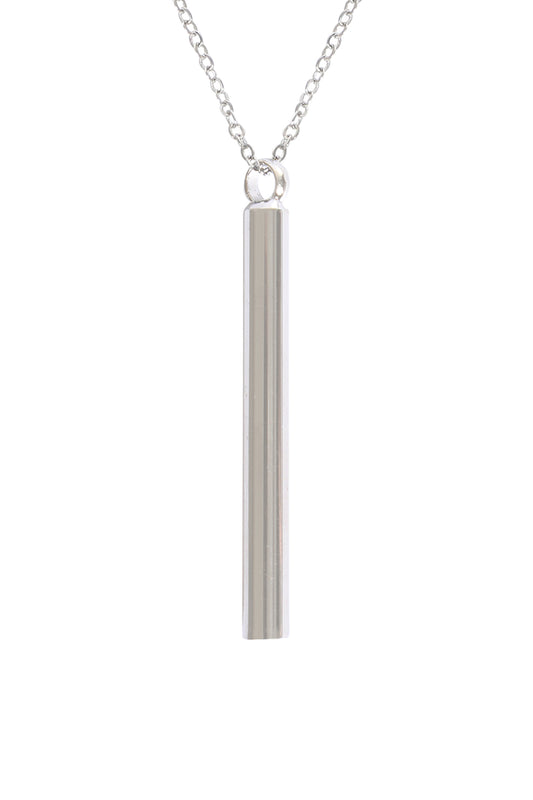 Vertical Bar Pendant Necklace