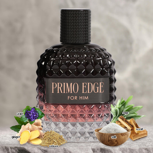 Primo Edge Spray Perfume Eau De Parfum For Men - 100ML/3.4FL.OZ.