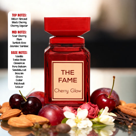 The Fame Cherry Glow Spray Perfume Eau De Parfum For Men And Women - 100ML/3.4FL.OZ.