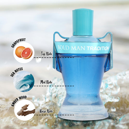 Bold Man Tradition Spray Perfume Eau De Parfum For Men - 100ML/3.4FL.OZ.