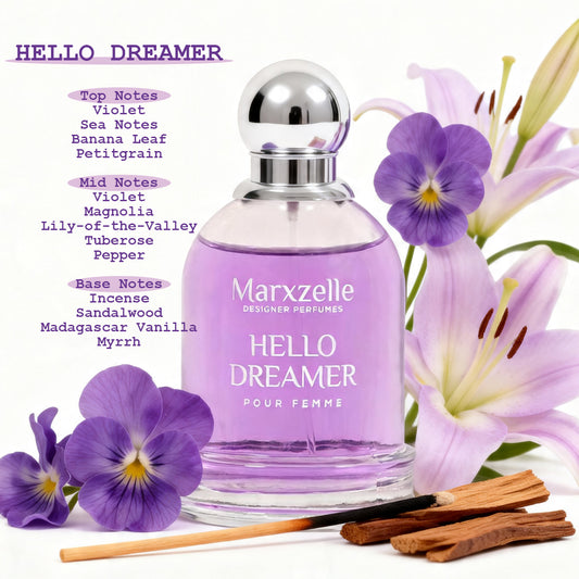 Hello Dreamer Pour Femme Spray Perfume Eau De Parfum For Women - 100ML/3.4FL.OZ./3PCS