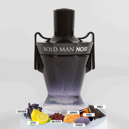 Bold Man Noir Spray Perfume Eau De Parfum For Men - 100ML/3.4FL.OZ.