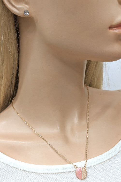 Fashion Necklace With Matching Stud Earrings Set