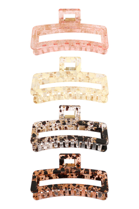 Golden Animal Print Hair Jaw Clip Hair Accessories